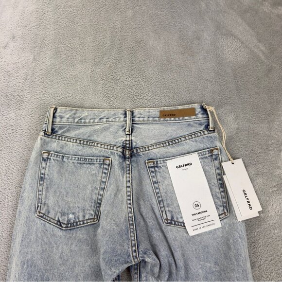 Grlfrnd Karolina Jeans Size 25 Light Blue Distressed - Picture 16 of 16